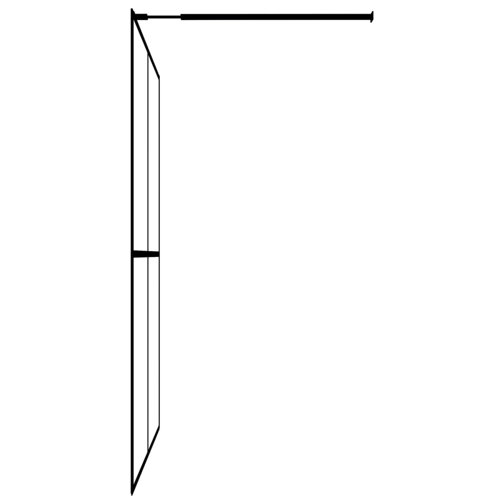 Pregrada za tuširanje od mutnog kaljenog stakla 100 x 195 cm
