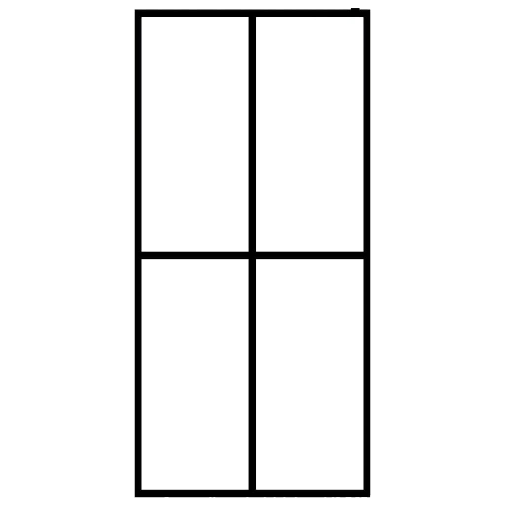 Pregrada za tuširanje od mutnog kaljenog stakla 140 x 195 cm