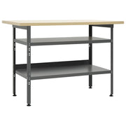 Radni stol sivi 120 x 60 x 85 cm čelični