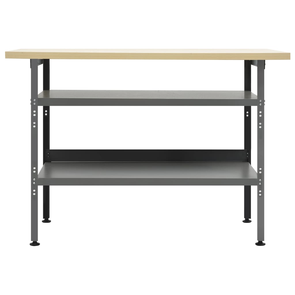 Radni stol sivi 120 x 60 x 85 cm čelični