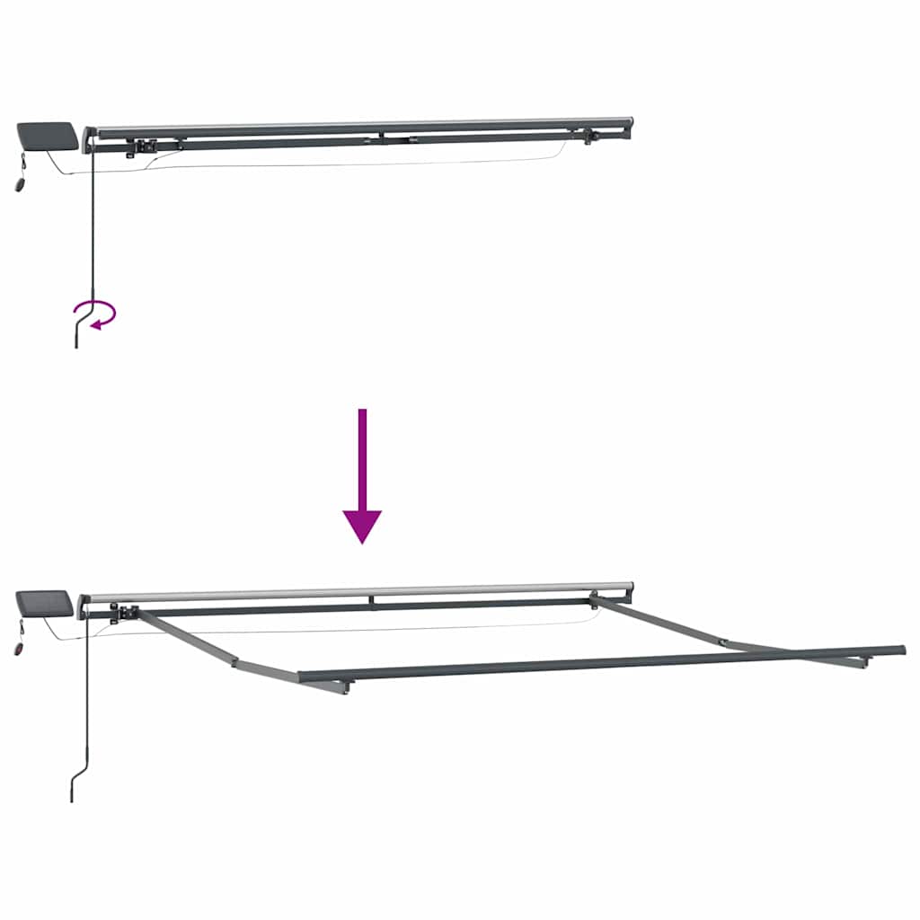 Okvir tende Antracit 3 x 2,5 m Aluminij