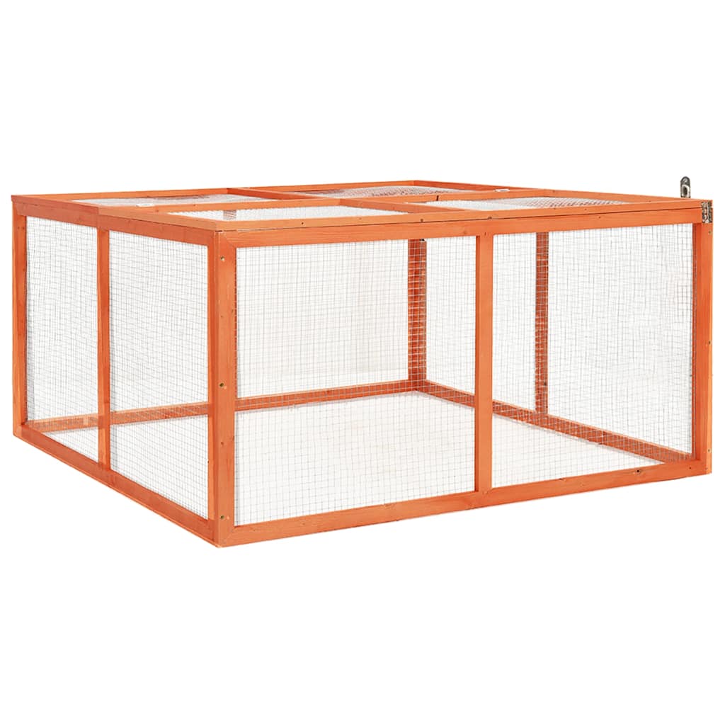 Kavez za zečeve 124 x 120 x 60 cm od masivne jelovine