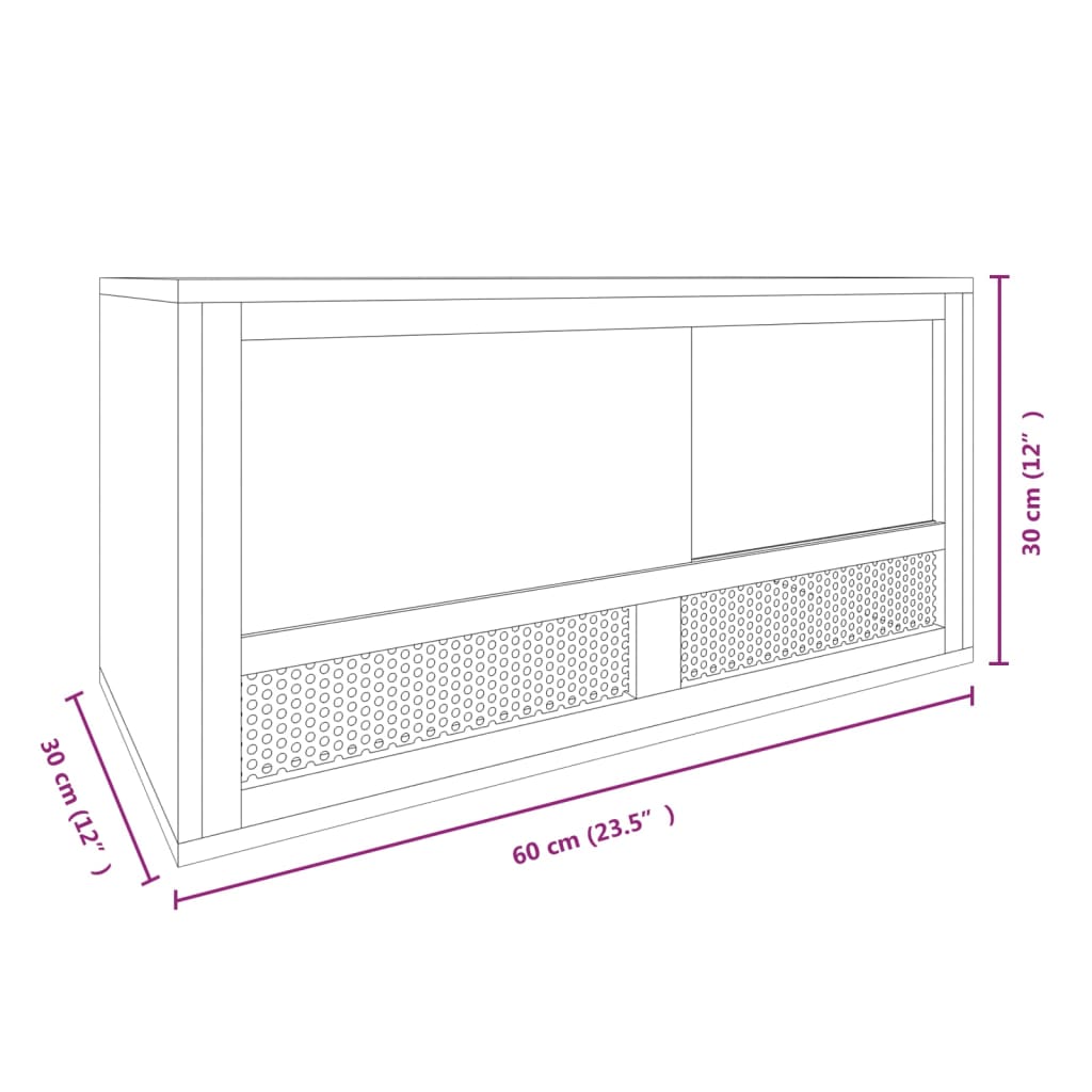 Terarij od konstruiranog drva 60 x 30 x 30 cm