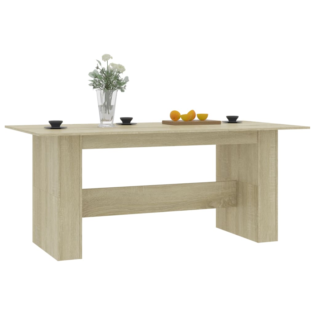 Blagovaonski stol boja hrasta 180x90x76 cm konstruirano drvo