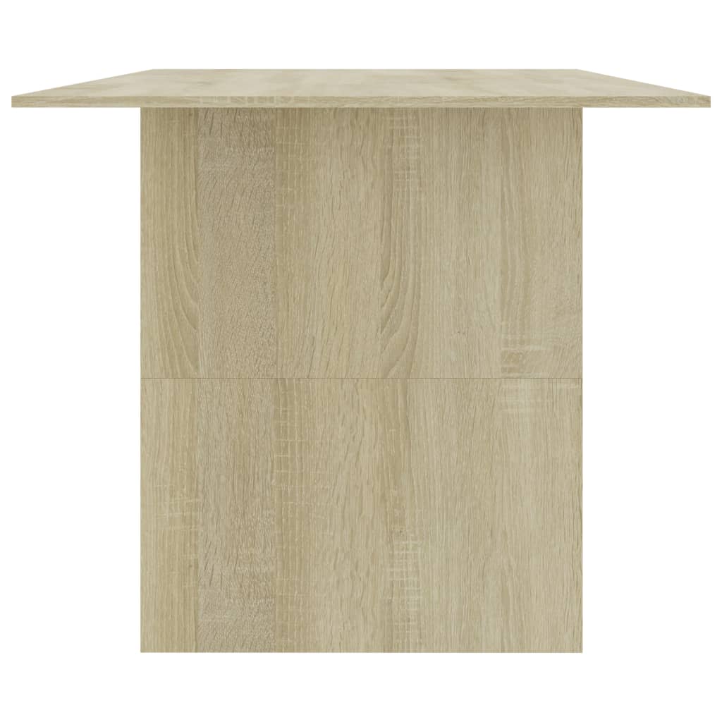 Blagovaonski stol boja hrasta 180x90x76 cm konstruirano drvo