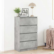 Komoda siva boja betona 60 x 35 x 98,5 cm od konstruiranog drva
