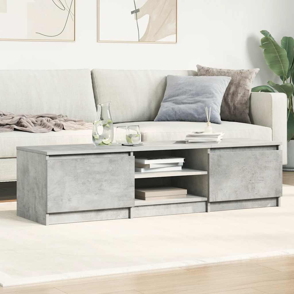 TV ormarić boja betona 140 x 40 x 35,5 cm konstruirano drvo