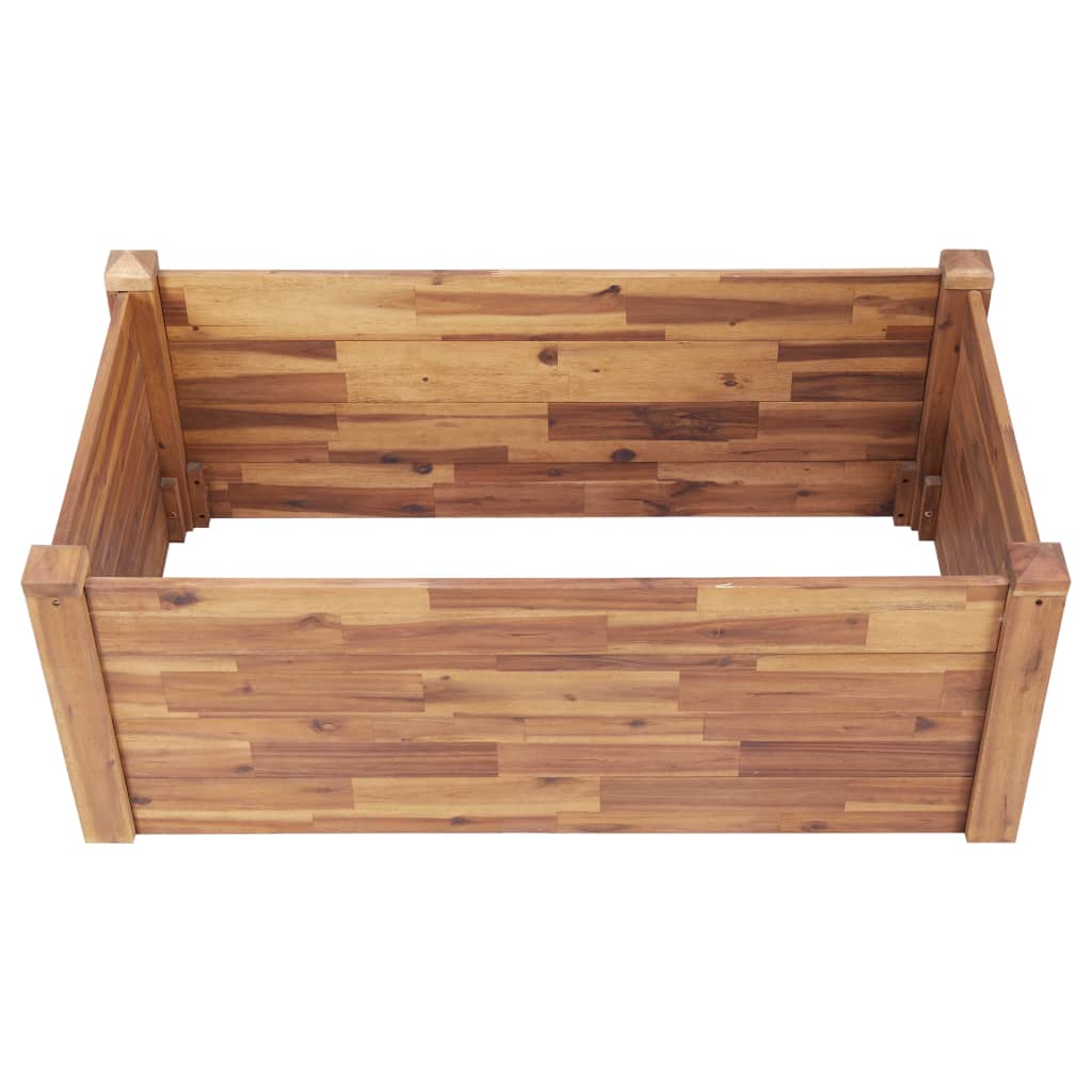 Vrtna gredica od masivnog bagremovog drva 110 x 60 x 44 cm