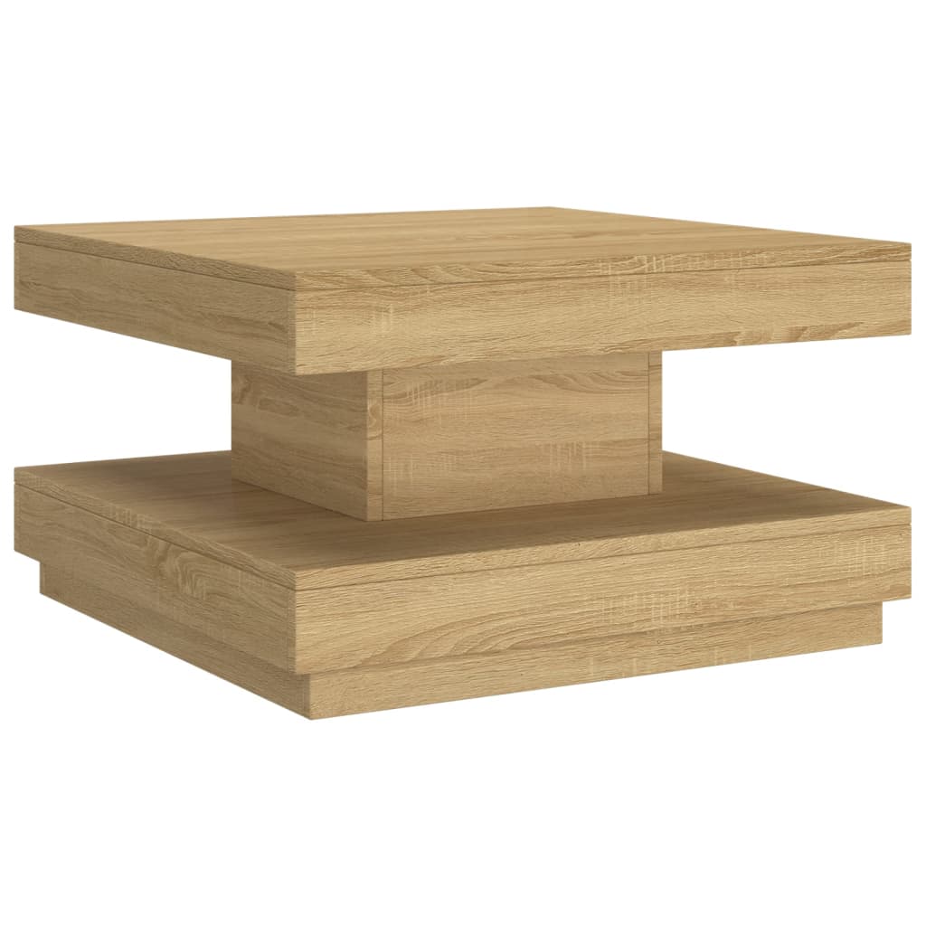 Stolić za kavu svjetlosmeđi 60 x 60 x 35 cm MDF