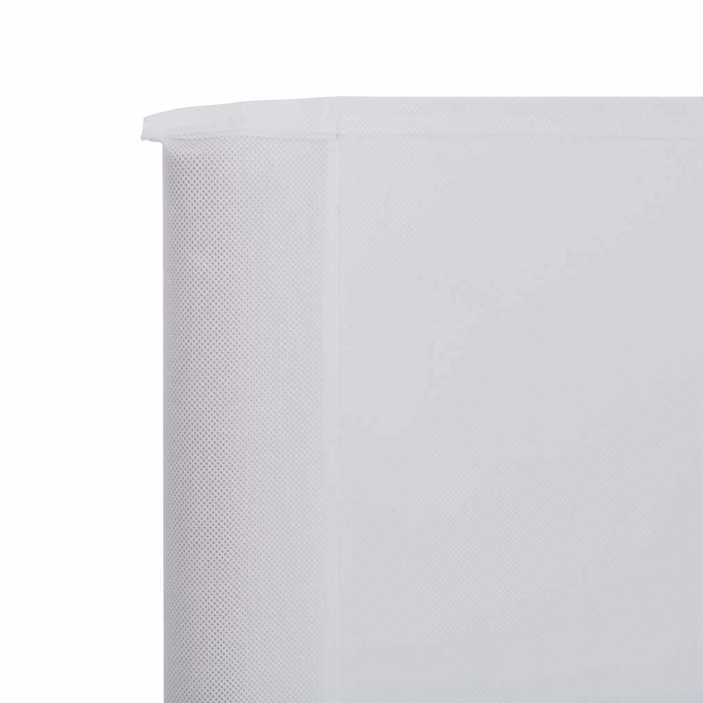 Vjetrobran s 3 panela od tkanine 400 x 80 cm pješčano bijeli