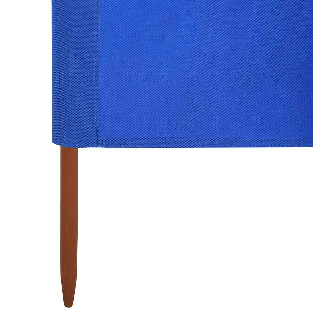 Vjetrobran sa 6 panela od tkanine 800 x 120 cm azurno plavi