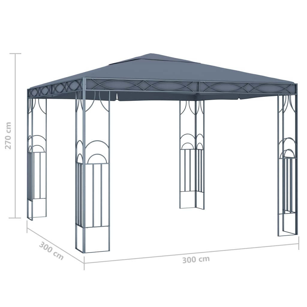 Sjenica 300 x 300 cm antracit