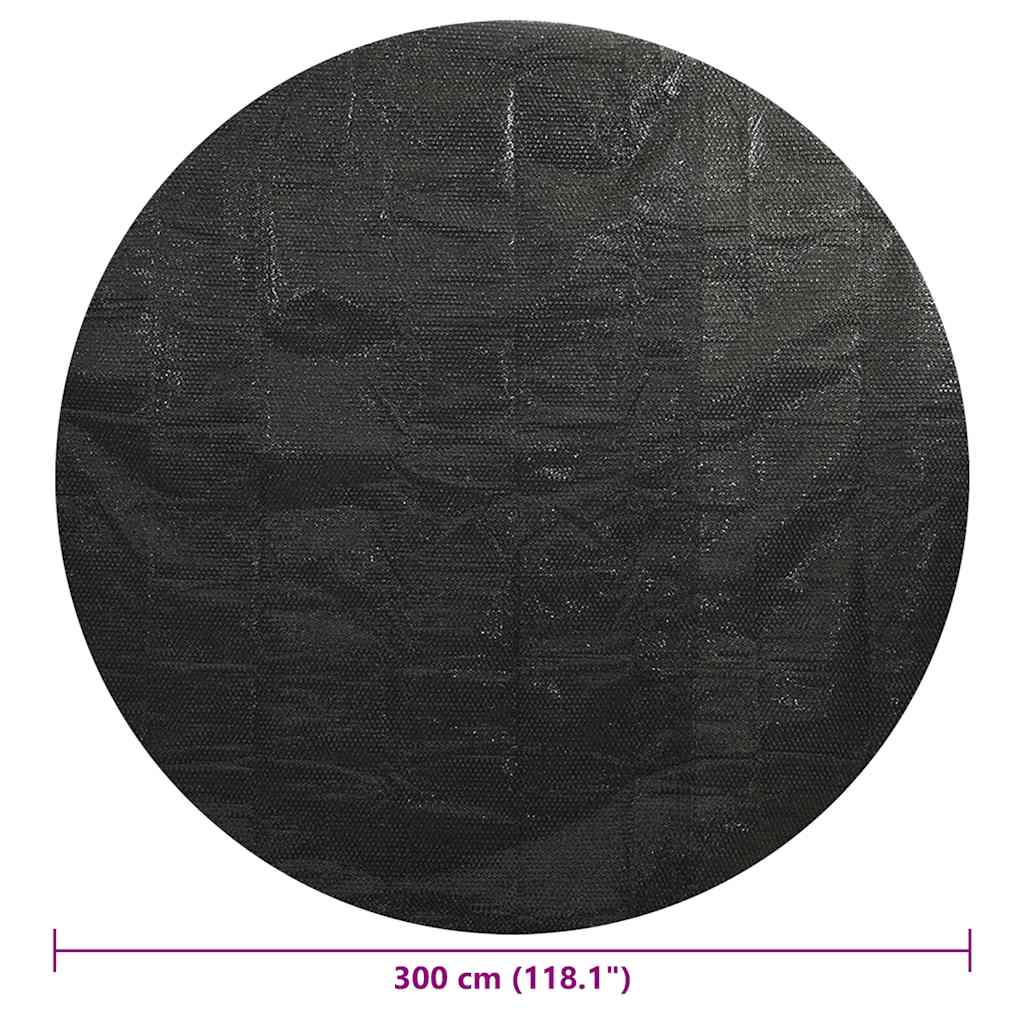 Pokrivač za bazen crni 300 cm PE