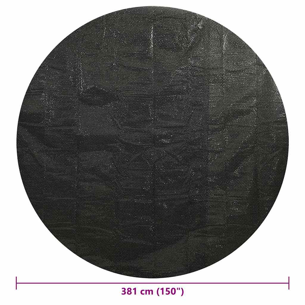 Pokrivač za bazen crni 381 cm PE