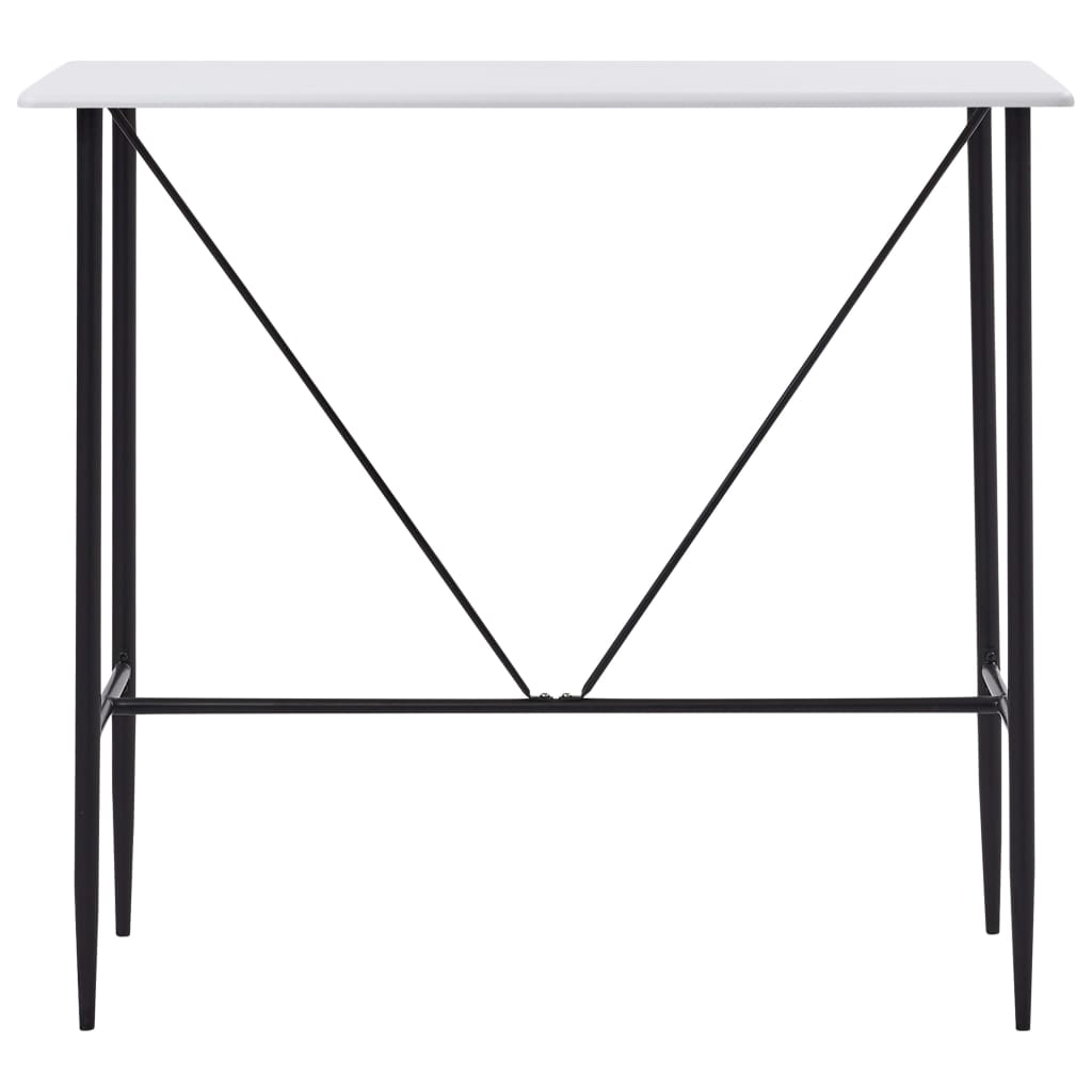 Barski stol bijeli 120 x 60 x 110 cm MDF