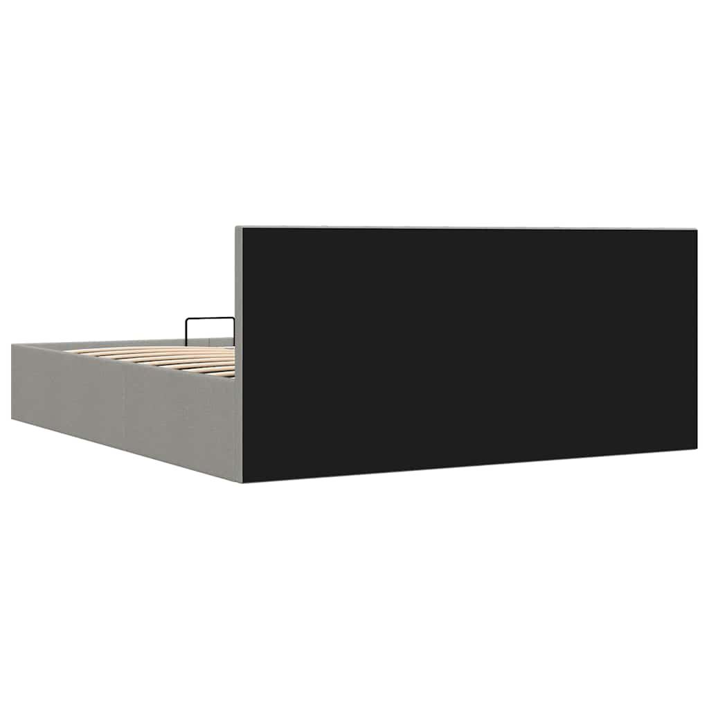 Hidraulični okvir za krevet od tkanine svjetlosivi 180 x 200 cm