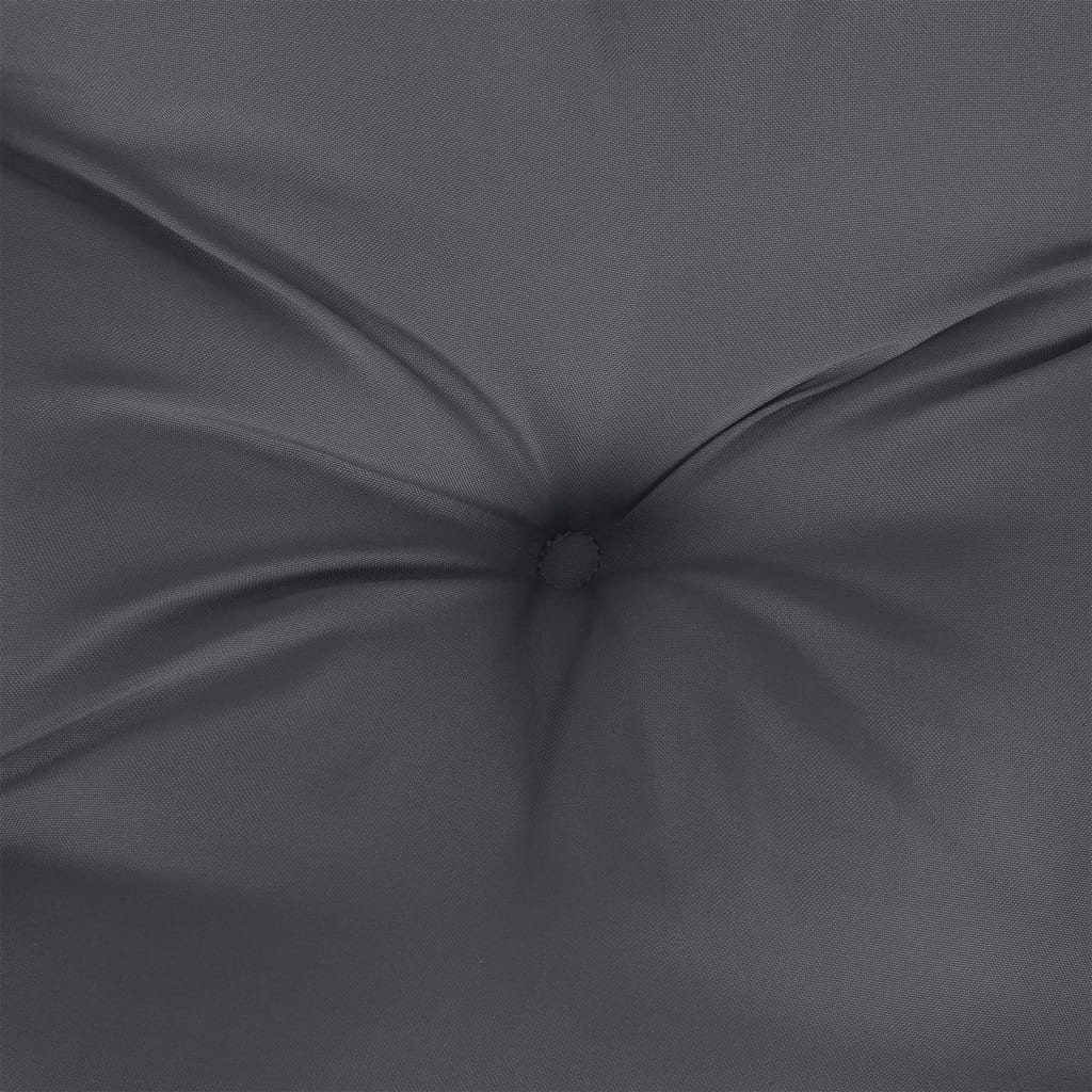 Jastuk za palete antracit 60 x 61,5 x 10 cm od tkanine