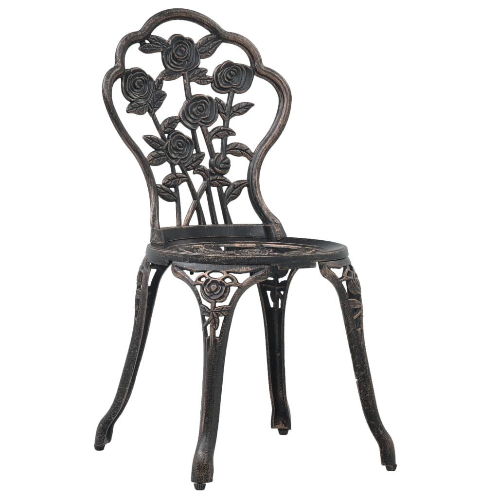 3-dijelni bistro set od lijevanog aluminija