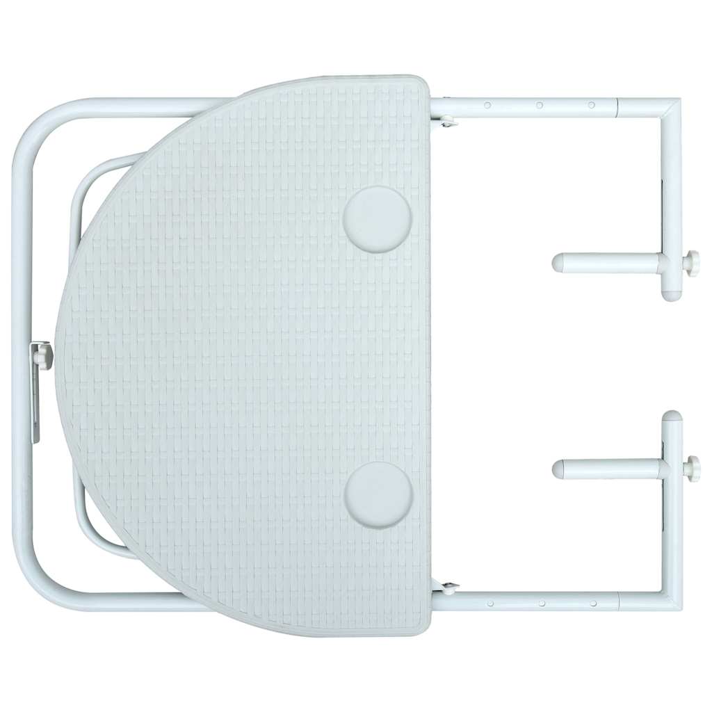 Viseći balkonski stol bijeli 60 x 64 x 83,5 cm plastični