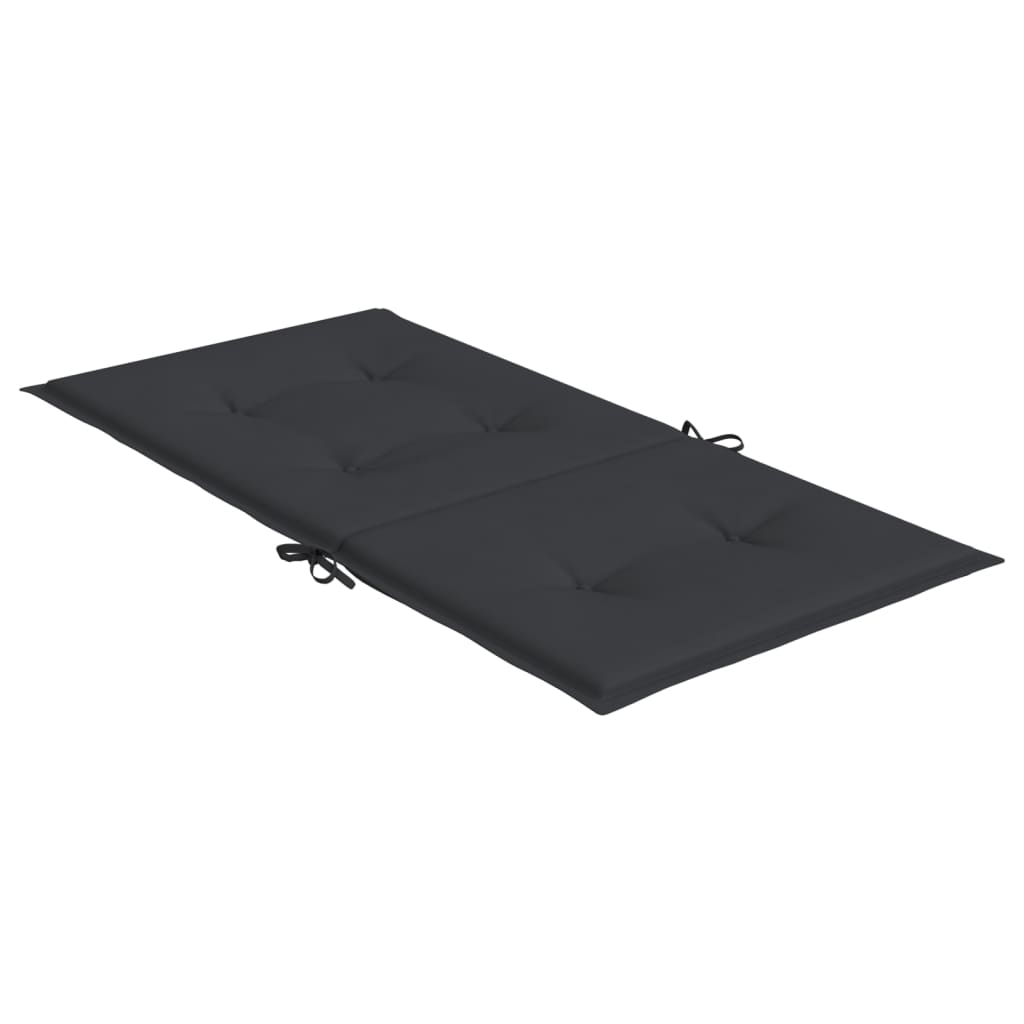 Jastuci za vrtne stolice 4 kom crni 100 x 50 x 3 cm od tkanine