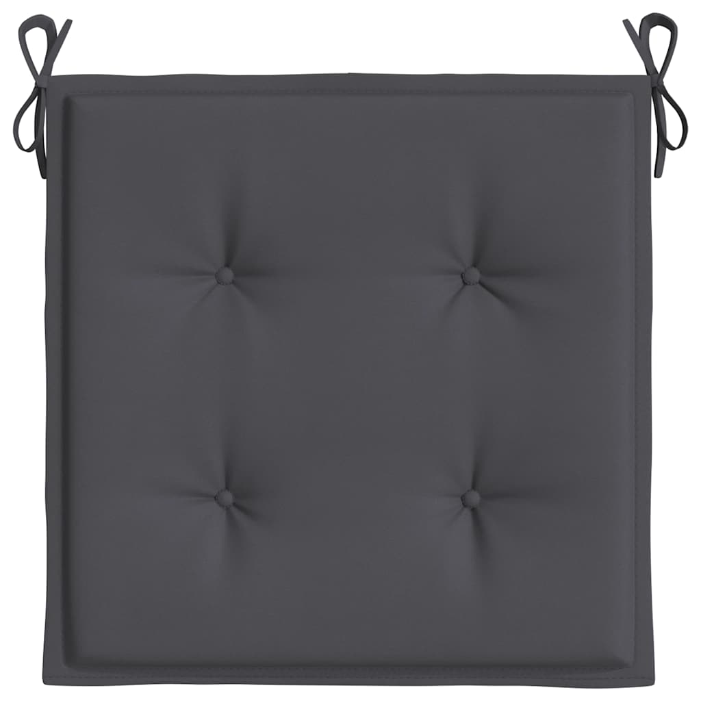 Jastuci za vrtne stolice 4 kom antracit 40x40x4 cm od tkanine