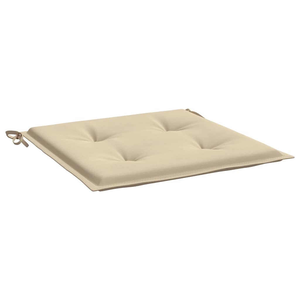 Jastuci za vrtne stolice 2 kom bež 50x50x4 cm od tkanine Oxford