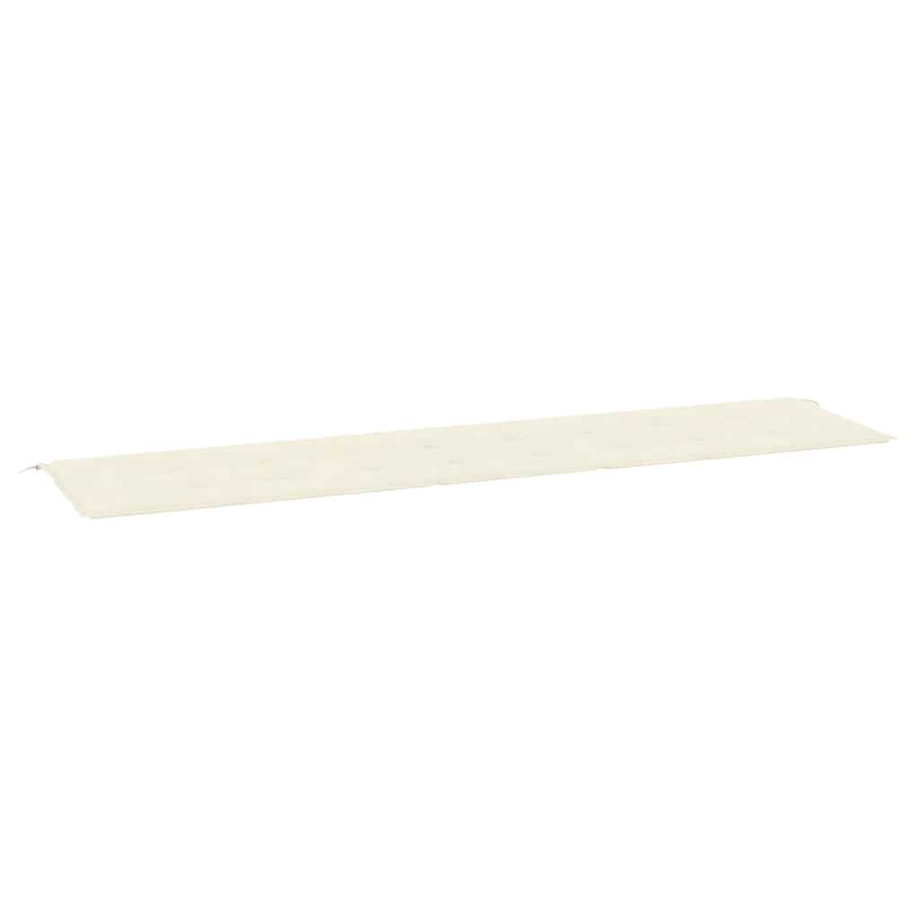 Jastuk za vrtnu klupu krem 200x50x4 cm od tkanine Oxford