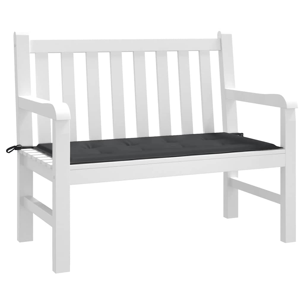 Jastuk za vrtnu klupu crni 100x50x4 cm od tkanine Oxford