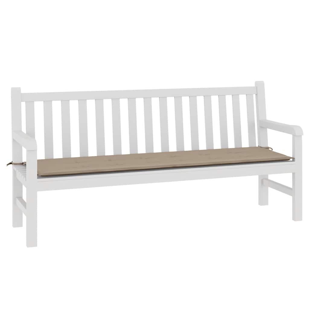 Jastuk za vrtnu klupu smeđesivi 180x50x4 cm tkanina Oxford