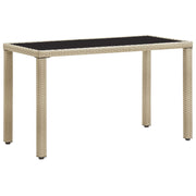Vrtni stol bež 123 x 60 x 74 cm od poliratana