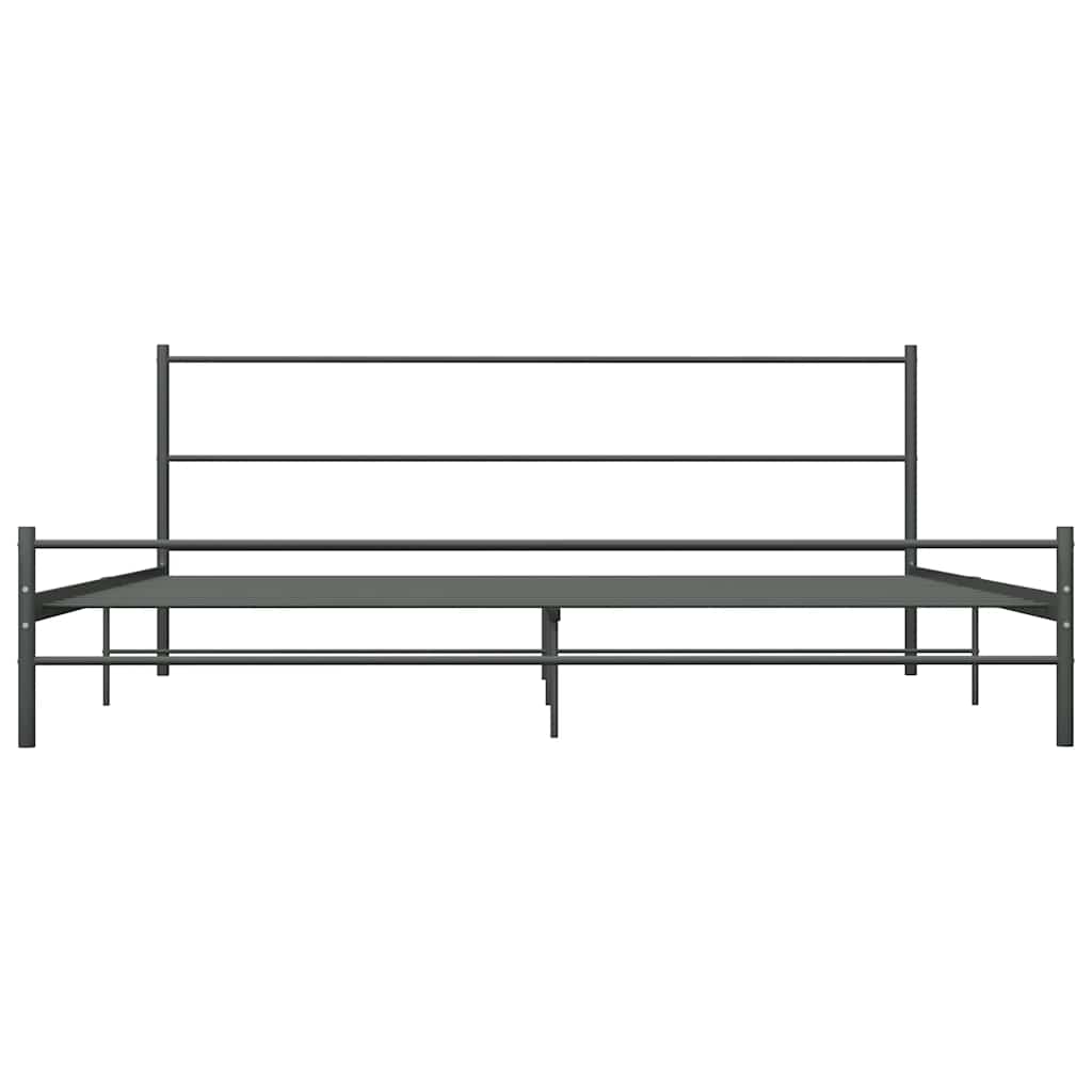 Okvir za krevet sivi metalni 180 x 200 cm