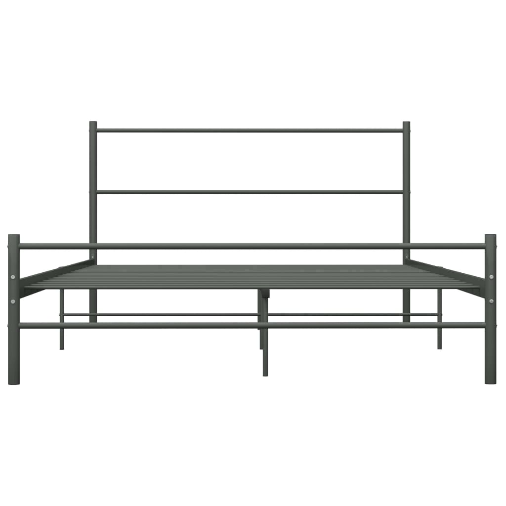 Okvir za krevet sivi metalni 120 x 200 cm