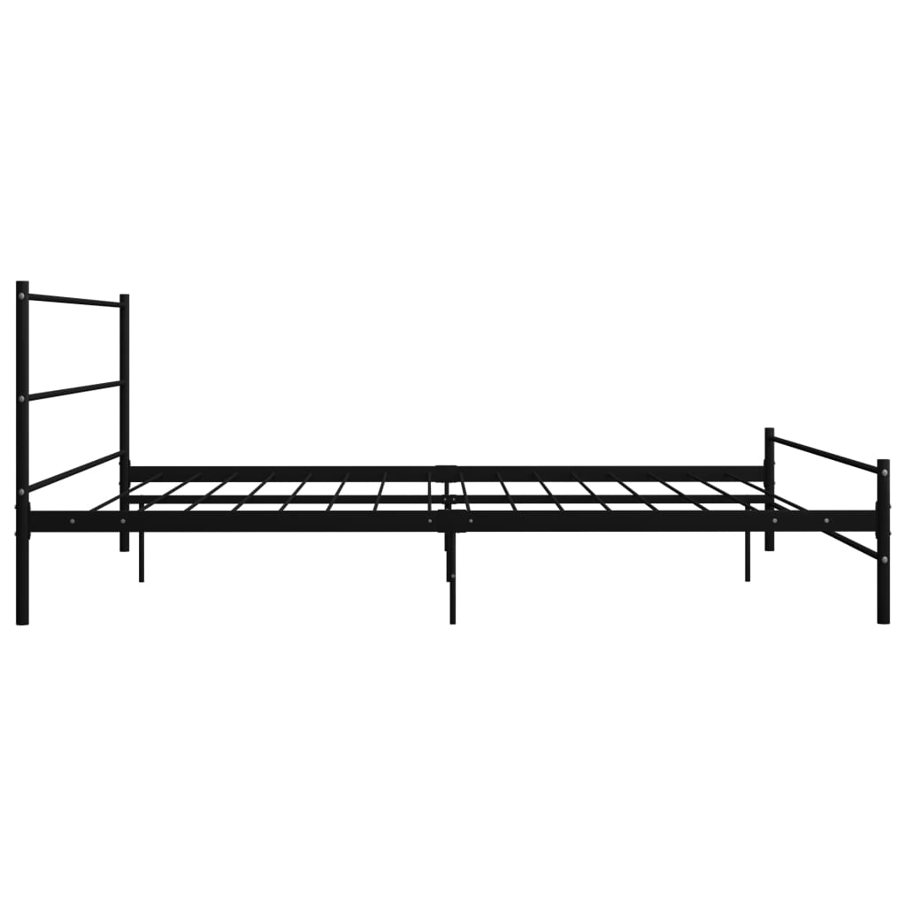 Okvir za krevet crni metalni 200 x 200 cm