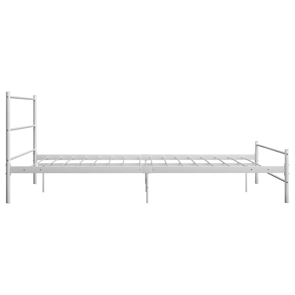Okvir za krevet bijeli metalni 140 x 200 cm