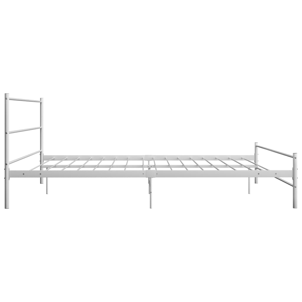 Okvir za krevet bijeli metalni 180 x 200 cm