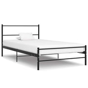 Okvir za krevet crni metalni 90 x 200 cm
