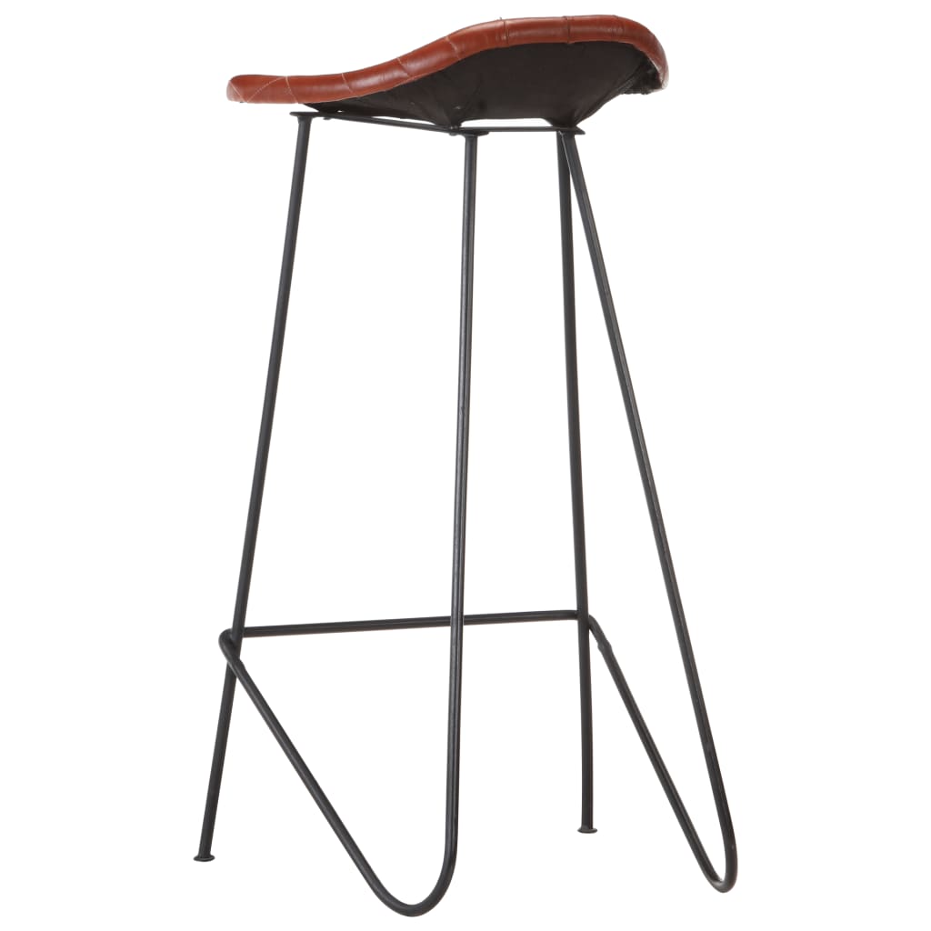 7-dijelni barski set od masivnog bagremovog drva i prave kože
