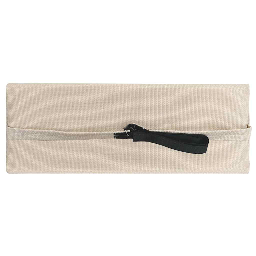 Naslon za glavu za ležaljku krem 40 x 7,5 x 15 cm od tekstilena