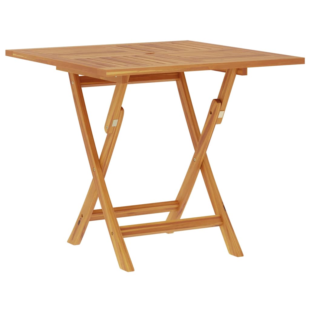 Sklopivi vrtni stol 85 x 85 x 76 cm od masivne tikovine