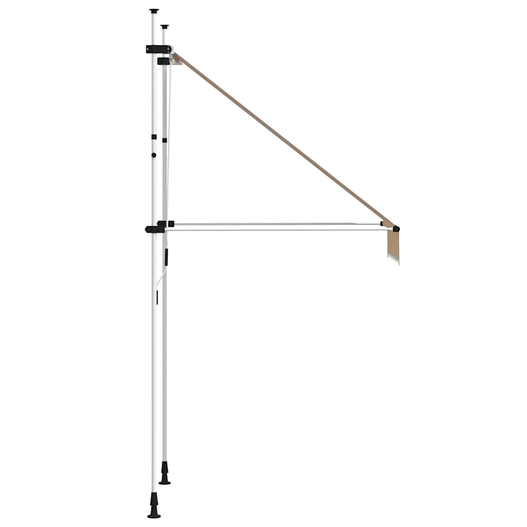 Tenda na ručno uvlačenje 100 cm narančasto-bijela prugasta
