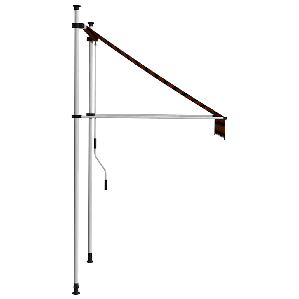 Tenda na ručno uvlačenje 100 cm narančasto-smeđa