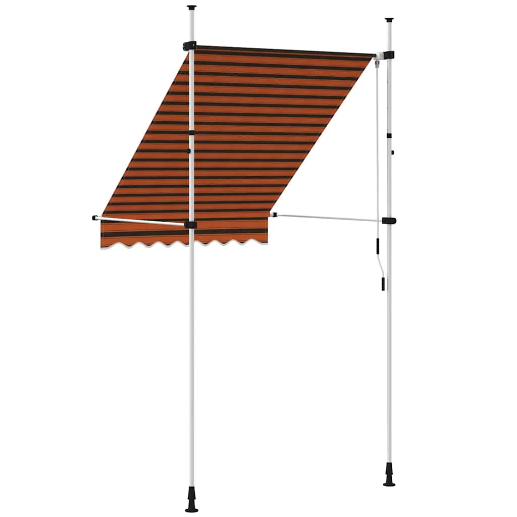 Tenda na ručno uvlačenje 150 cm narančasto-smeđa