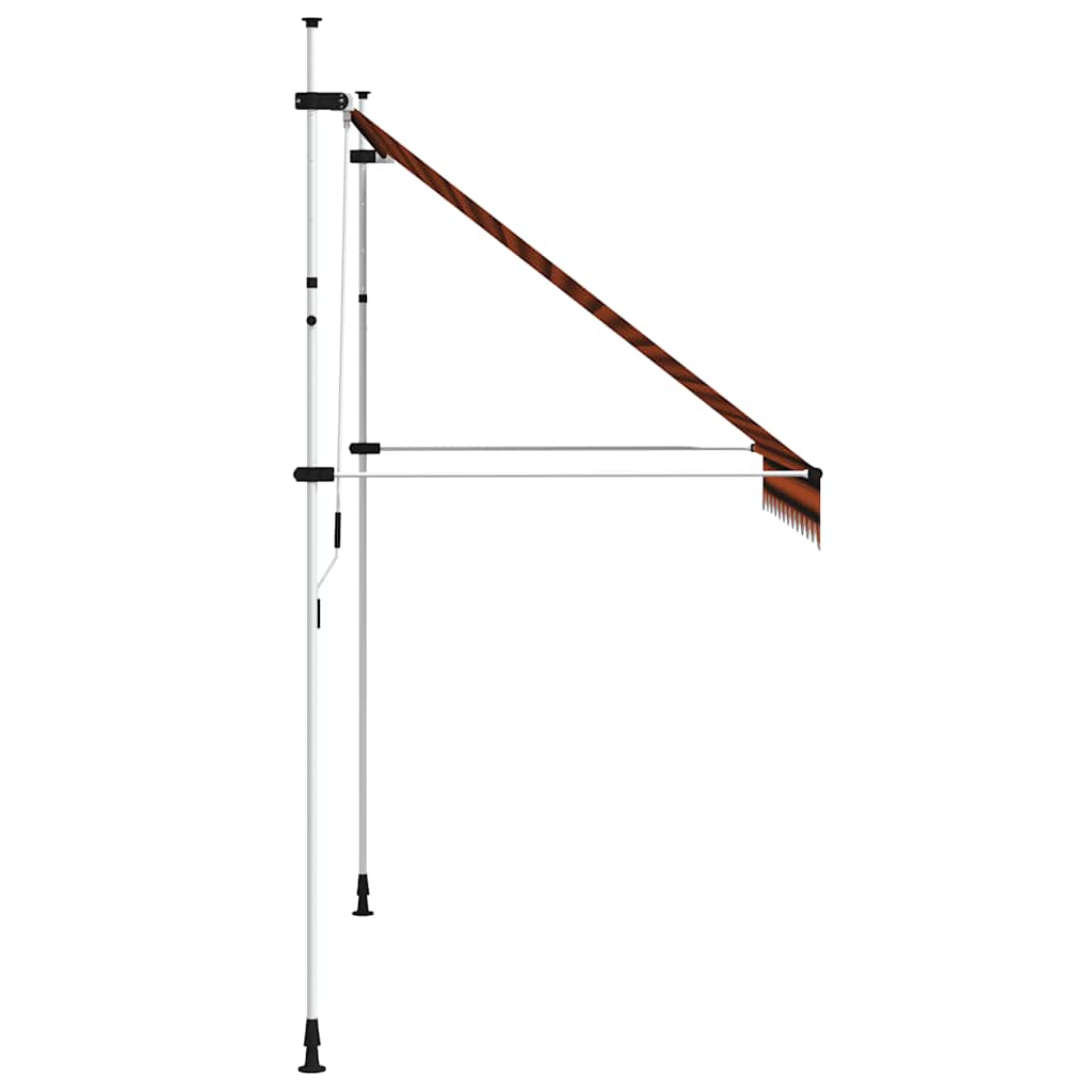 Tenda na ručno uvlačenje 250 cm narančasto-smeđa
