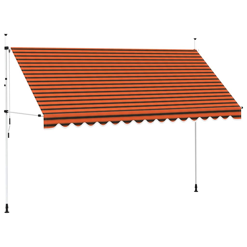 Tenda na ručno uvlačenje 400 cm narančasto-smeđa
