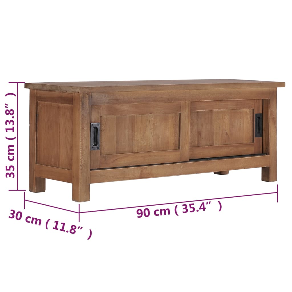 TV ormarić 90 x 30 x 35 cm od masivne tikovine