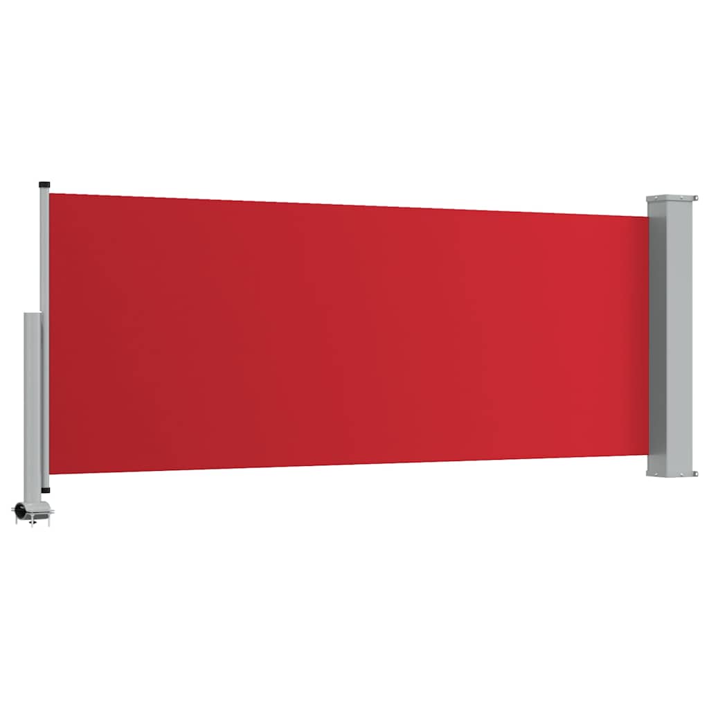 Uvlačiva bočna tenda za terasu 100 x 300 cm crvena