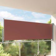 Uvlačiva bočna tenda za terasu 120 x 300 cm smeđa