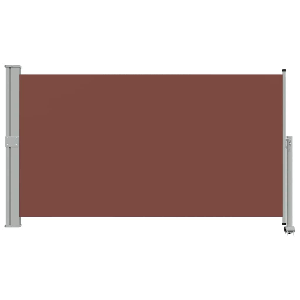 Uvlačiva bočna tenda za terasu 140 x 300 cm smeđa