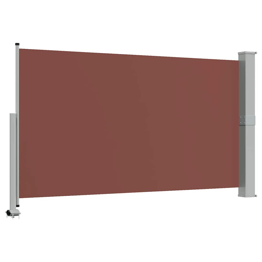 Uvlačiva bočna tenda za terasu 140 x 300 cm smeđa