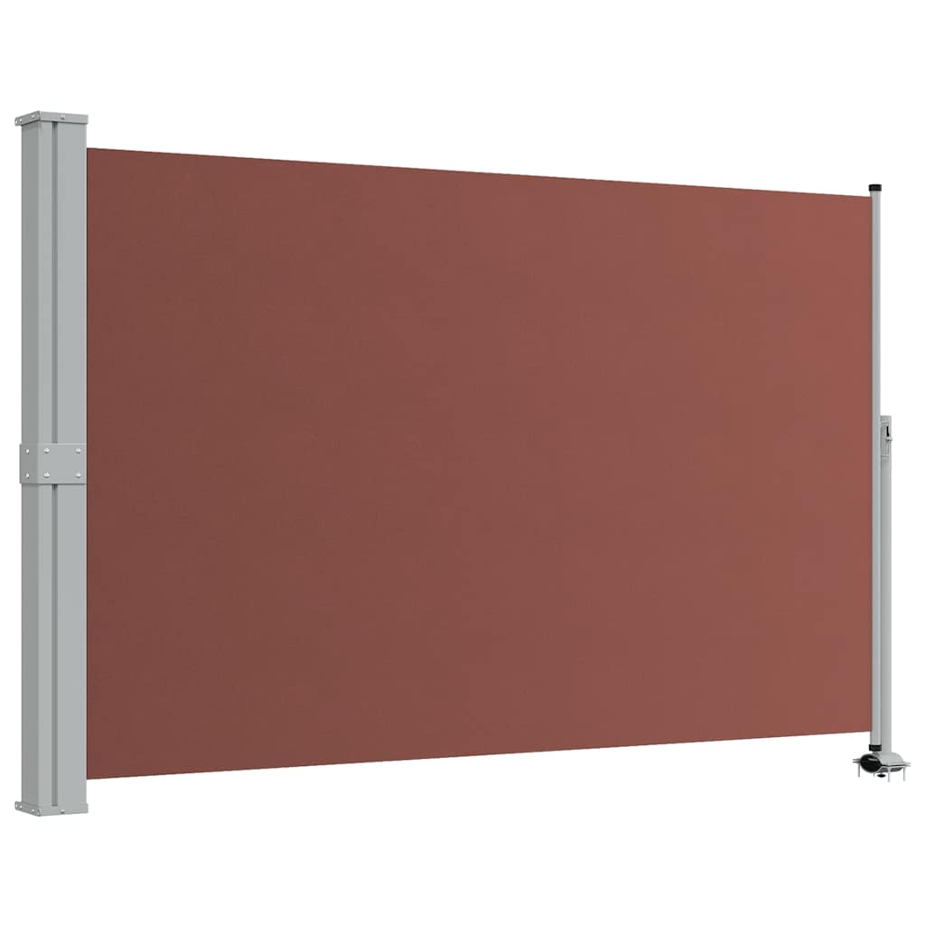 Uvlačiva bočna tenda za terasu 160 x 300 cm smeđa
